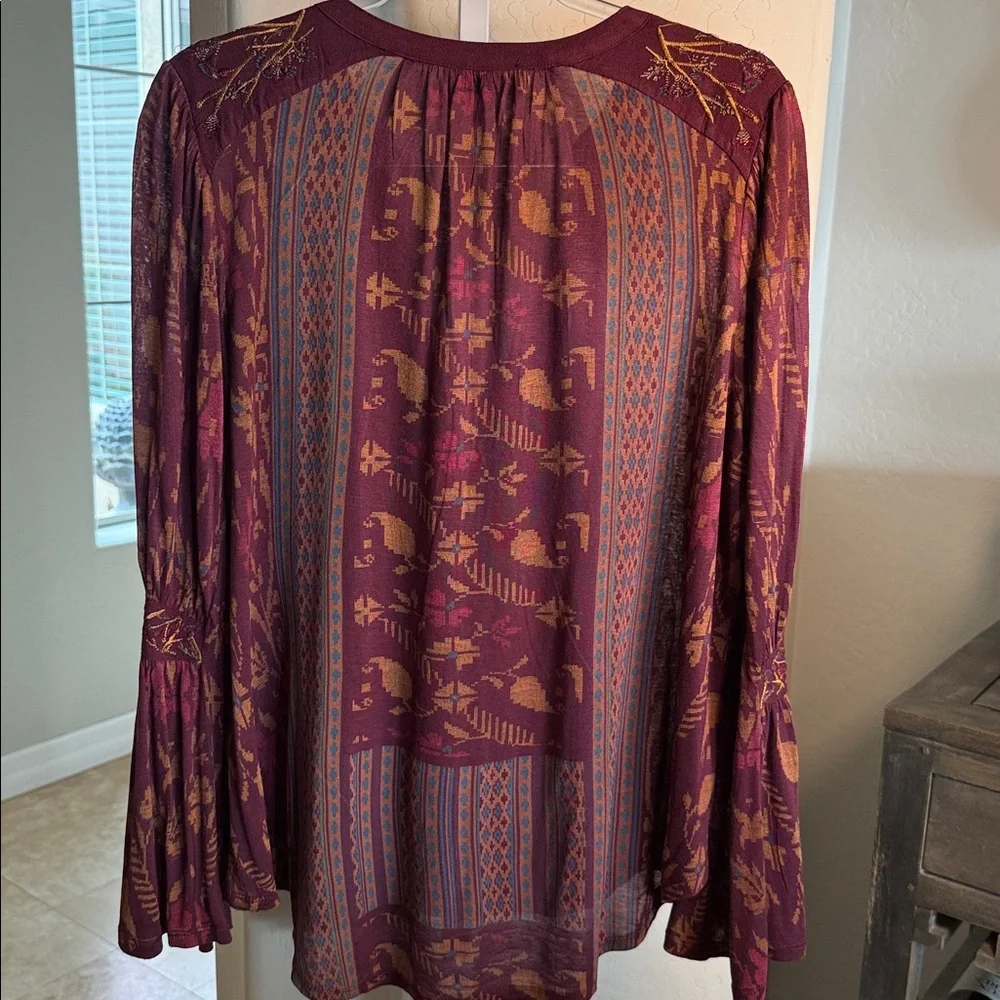Lucky Brand Women's Multicolor Boho Blouse - Picture 5 of 7